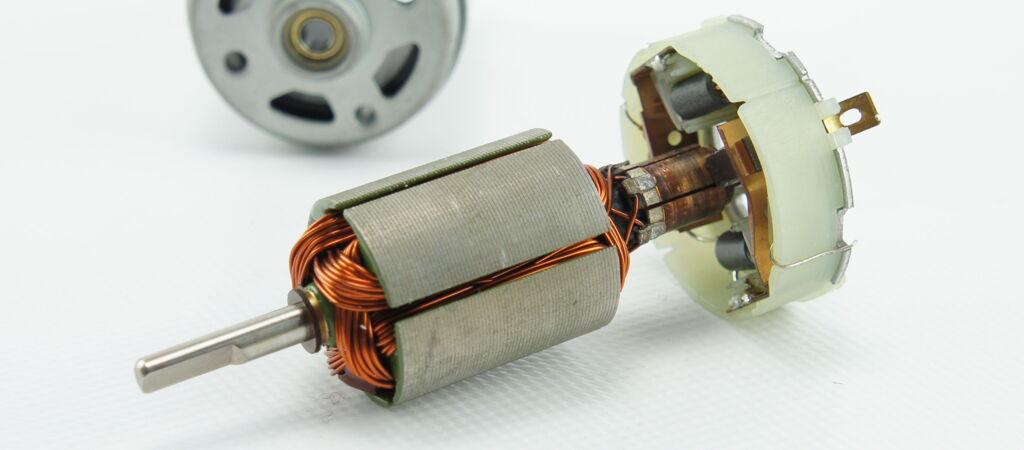geöffneter DC Motor